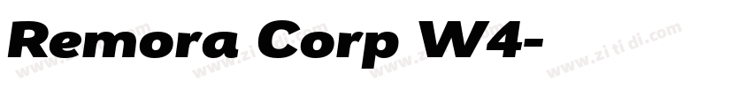 Remora Corp W4字体转换